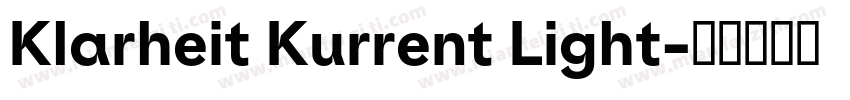 Klarheit Kurrent Light字体转换